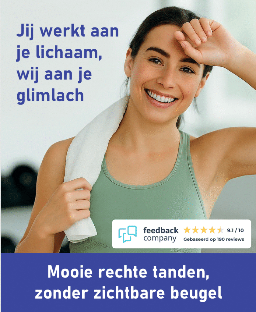 Gezonde levensstijl en glimlach promotie
